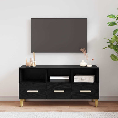 vidaXL TV-Schränk Schwarz Eichen-Optik 102 x 36 x 50 cm Holzwerkstoff