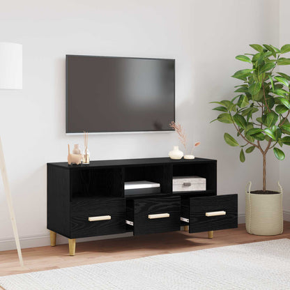 vidaXL TV-Schränk Schwarz Eichen-Optik 102 x 36 x 50 cm Holzwerkstoff