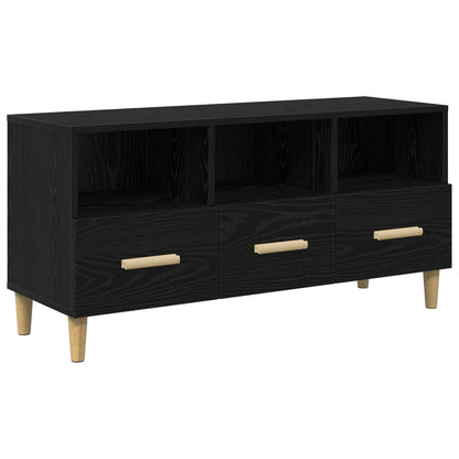 vidaXL TV-Schränk Schwarz Eichen-Optik 102 x 36 x 50 cm Holzwerkstoff