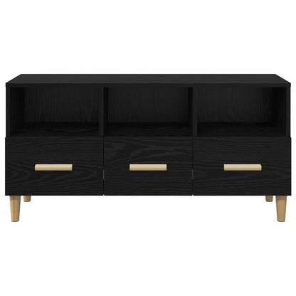 vidaXL TV-Schränk Schwarz Eichen-Optik 102 x 36 x 50 cm Holzwerkstoff