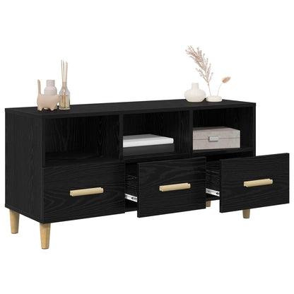 vidaXL TV-Schränk Schwarz Eichen-Optik 102 x 36 x 50 cm Holzwerkstoff