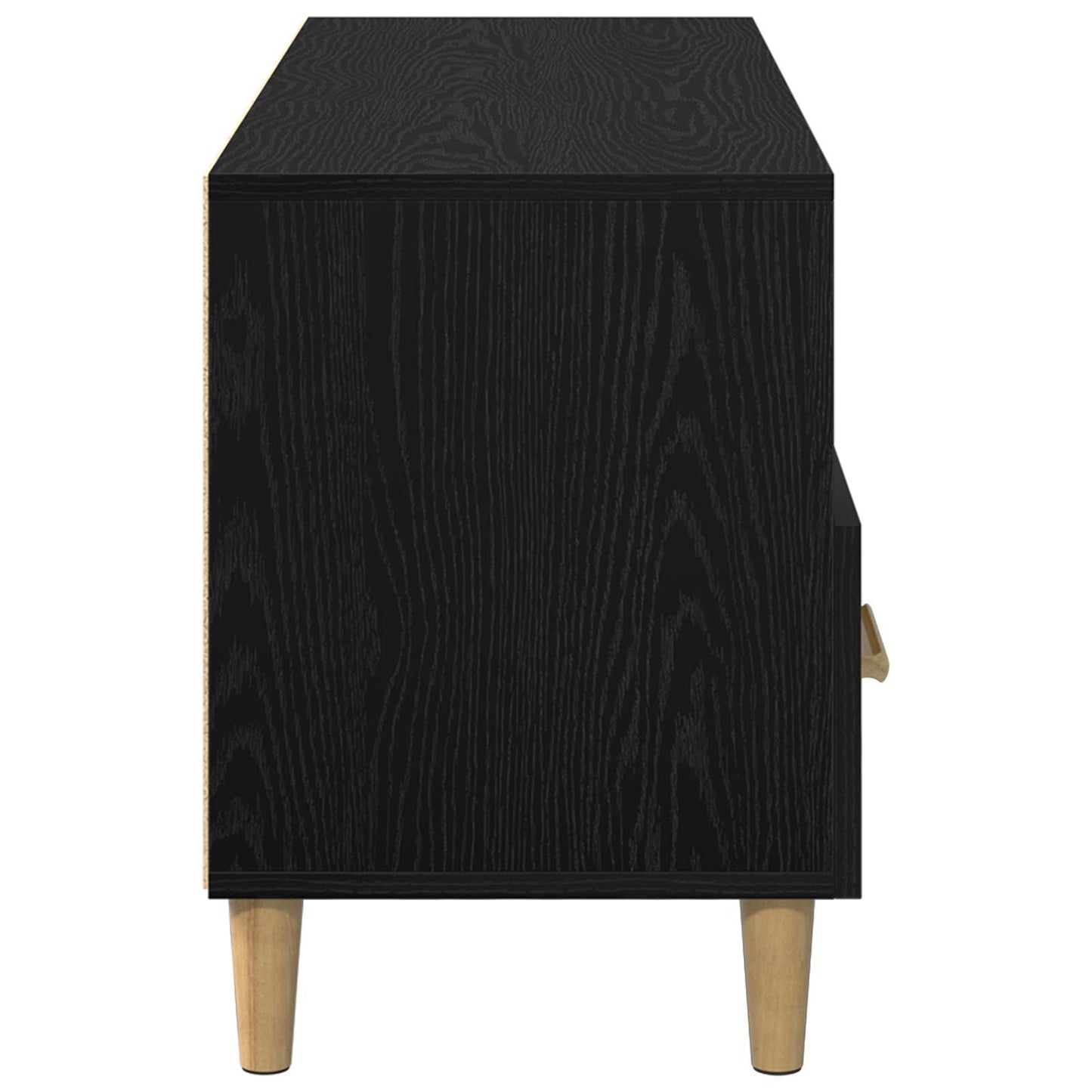 vidaXL TV-Schränk Schwarz Eichen-Optik 102 x 36 x 50 cm Holzwerkstoff