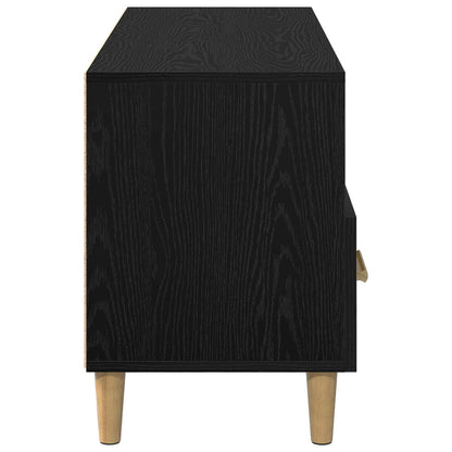 vidaXL TV-Schränk Schwarz Eichen-Optik 102 x 36 x 50 cm Holzwerkstoff