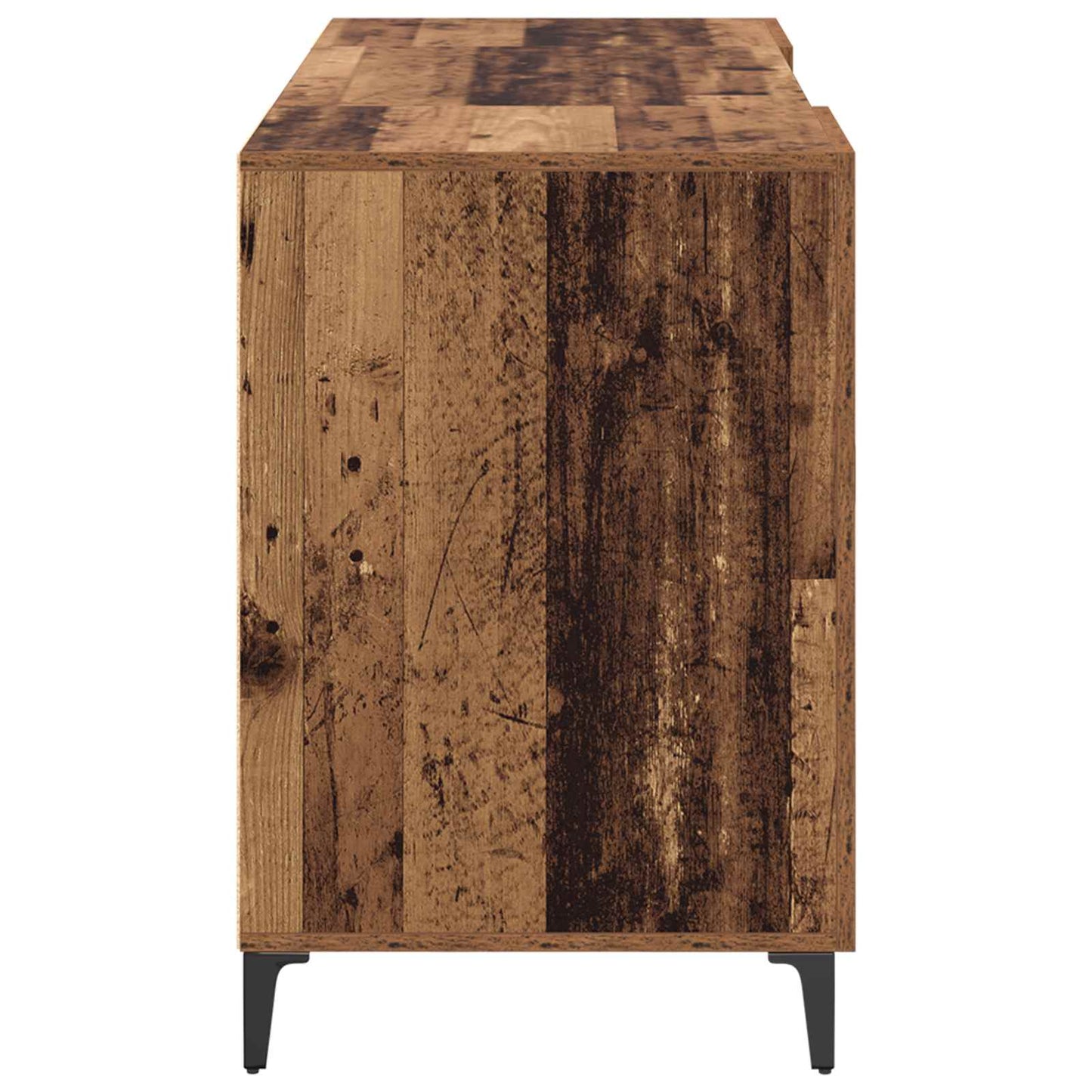 vidaXL Schreibtisch mit Tür Altholz 140 x 50 x 75 cm Holzwerkstoff