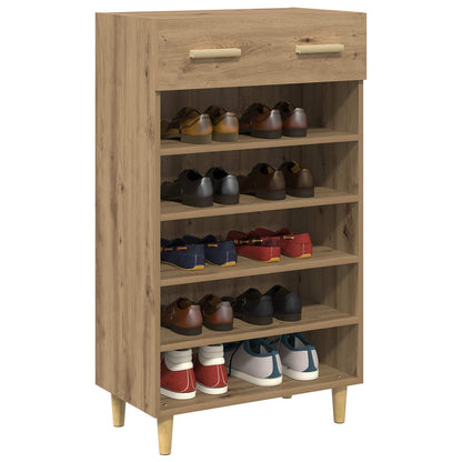 Schuhschrank Kunsthandwerk Eiche 60 x 35 x 105 cm Holzwerkstoff