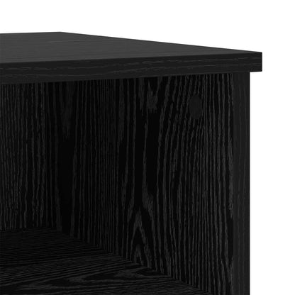 vidaXL Bettschrank Schwarz Eichen-Optik 40 x 35 x 50 cm Holzwerkstoff