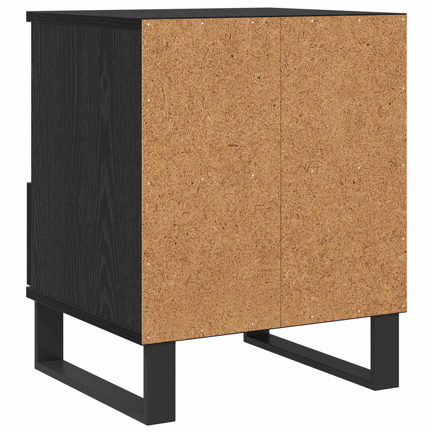 vidaXL Bettschrank Schwarz Eichen-Optik 40 x 35 x 50 cm Holzwerkstoff