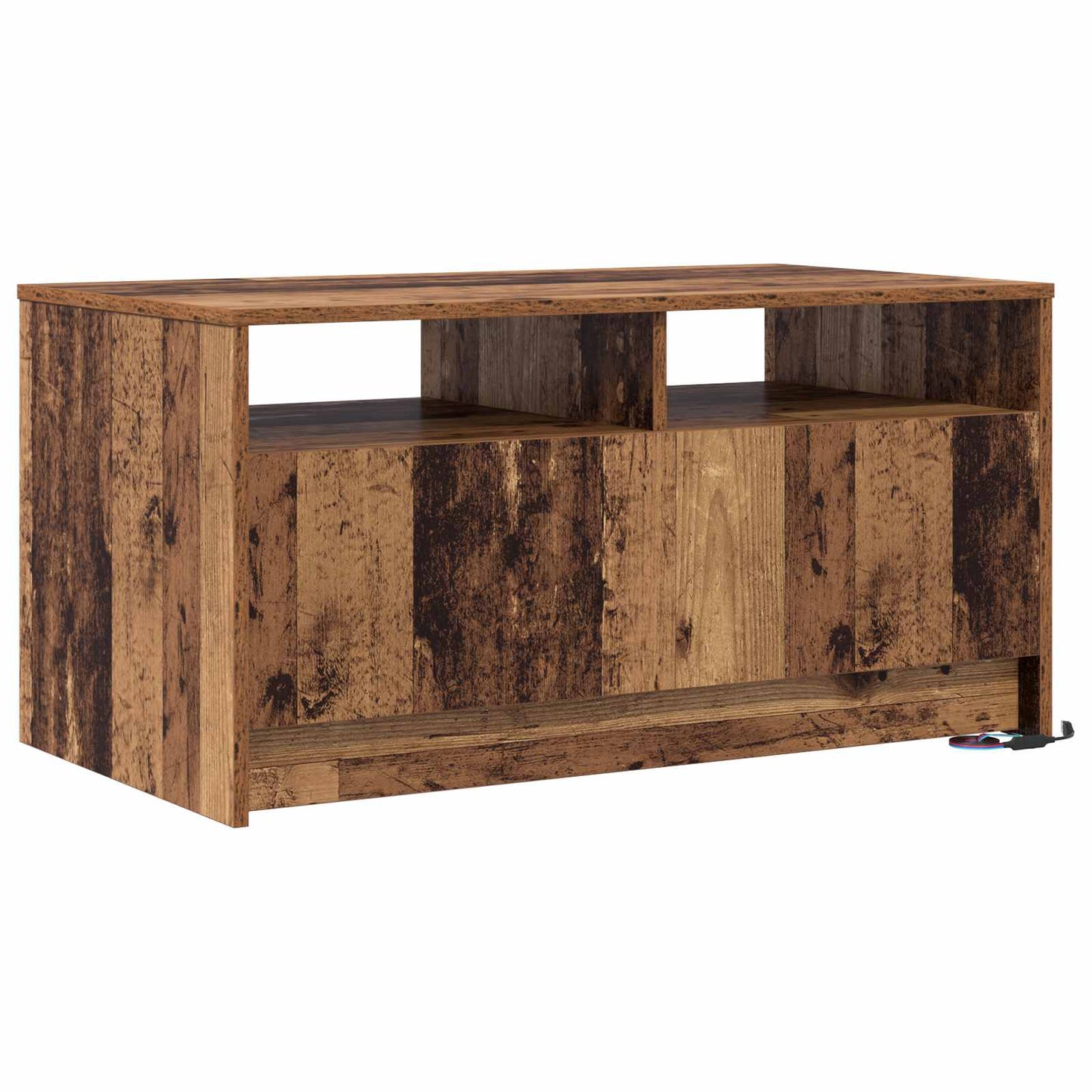 Couchtisch mit Schubladen Altholz 90 x 50 x 45 cm Holzwerkstoff