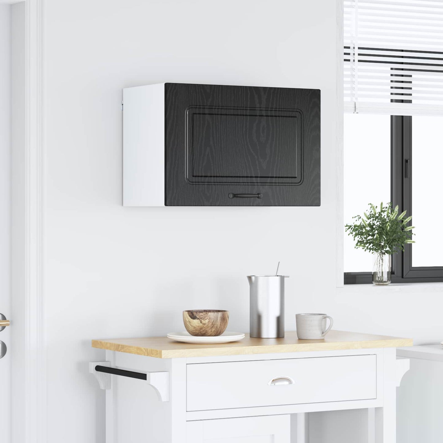 Küchenschrank Kalmar Schwarz Eichen-Optik 60 x 31 x 40 cm