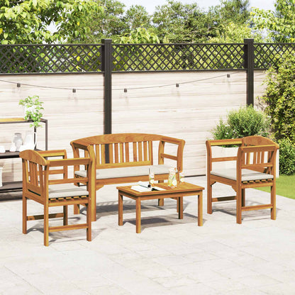 vidaXL Gartenrosen-Lounge-Set 4 pcs Natur Massivholz Akazie