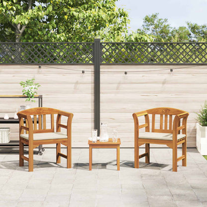 vidaXL Gartenrosen-Lounge-Set 3 pcs Natur Massivholz Akazie