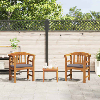 vidaXL Gartenrosen-Lounge-Set 3 pcs Natur Massivholz Akazie