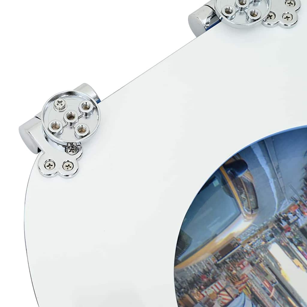 Soft-Close Toilettensitz Mehrfarbig 44 x 38 cm MDF-Platte