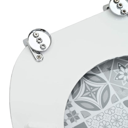 Soft-Close Toilettensitz Grau 44 x 38 cm MDF-Platte