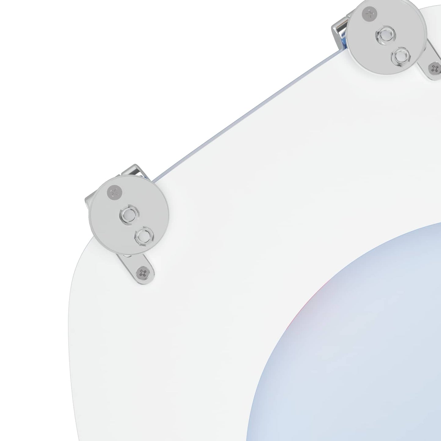 Soft-Close Toilettensitz Blau 44 x 38 cm MDF-Platte