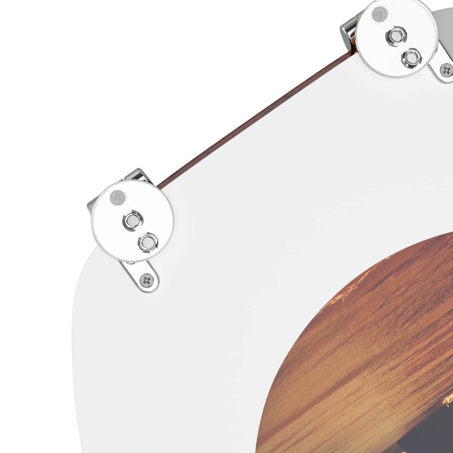 Soft-Close Toilettensitz Orange 44 x 38 cm MDF-Platte