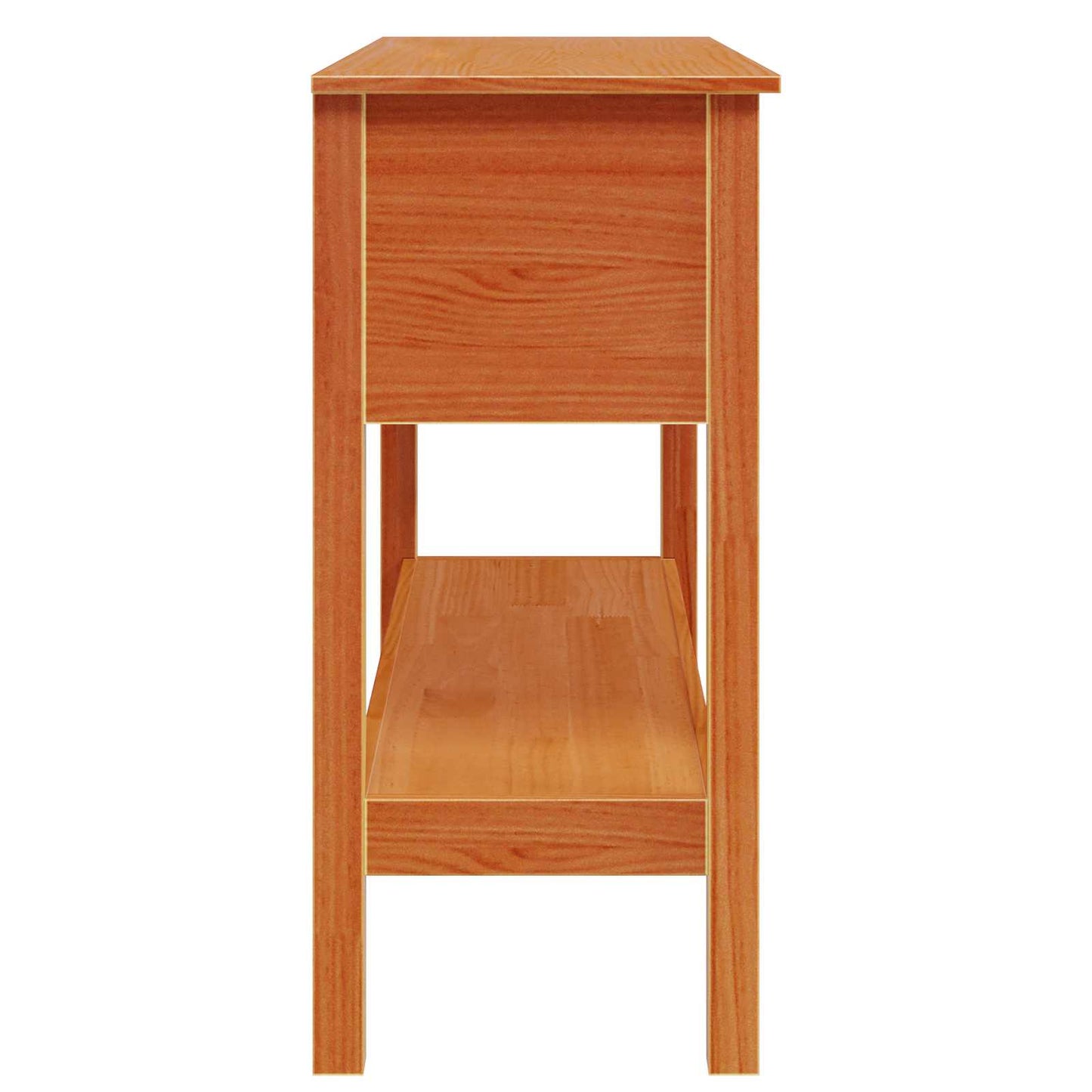 Konsolentisch Wachsbraun 100 x 35 x 75 cm Massives Kiefernholz