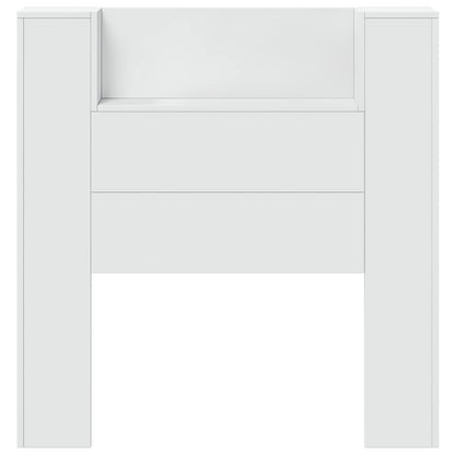 vidaXL Kopfteil mit Regal Weiß 100 x 16,5 x 103,5 cm Holzwerkstoff