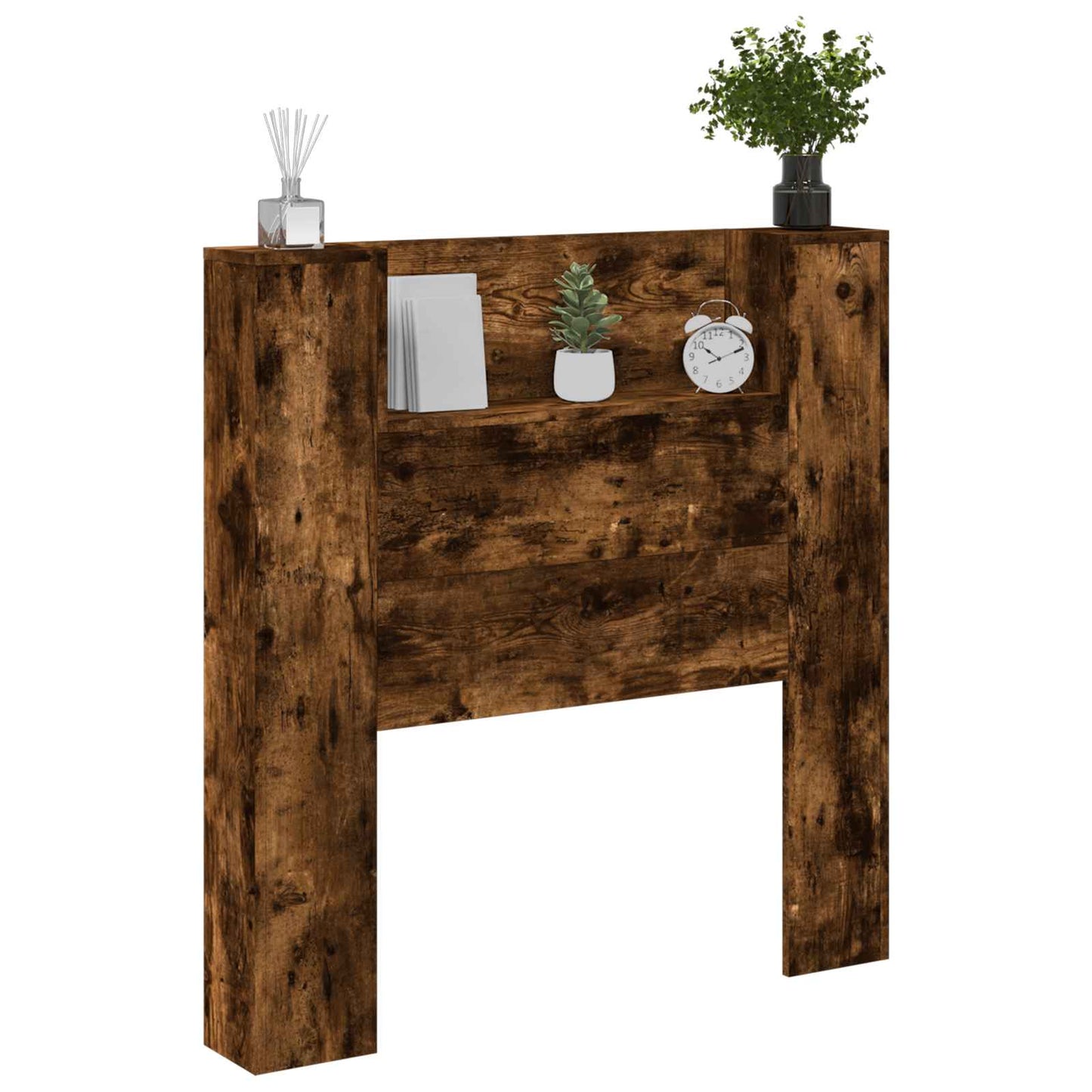 Kopfteil Geräucherte Eiche 100 x 16,5 x 103,5 cm Holzwerkstoff