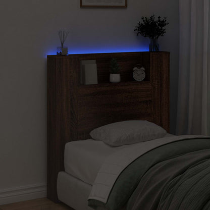 Kopfteil Braun Eichen-Optik 100 x 16,5 x 103,5 cm Holzwerkstoff