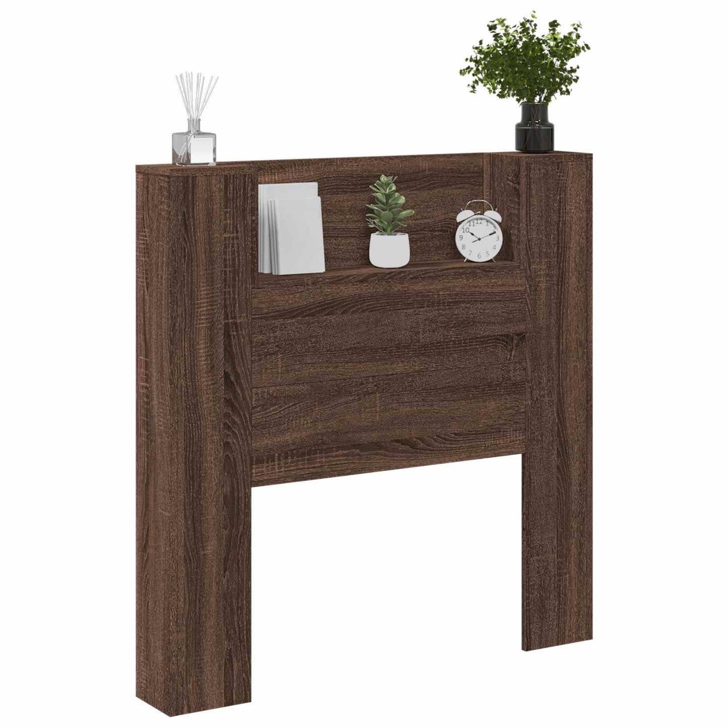 Kopfteil Braun Eichen-Optik 100 x 16,5 x 103,5 cm Holzwerkstoff