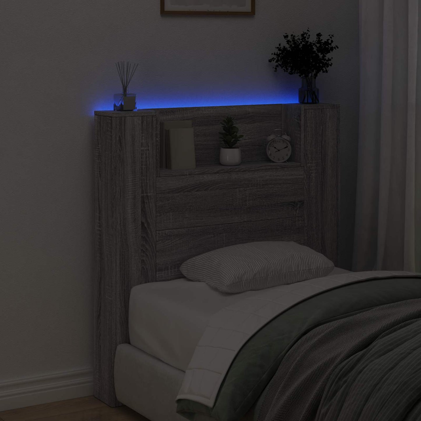 Kopfteil Graues Sonoma 100 x 16,5 x 103,5 cm Holzwerkstoff