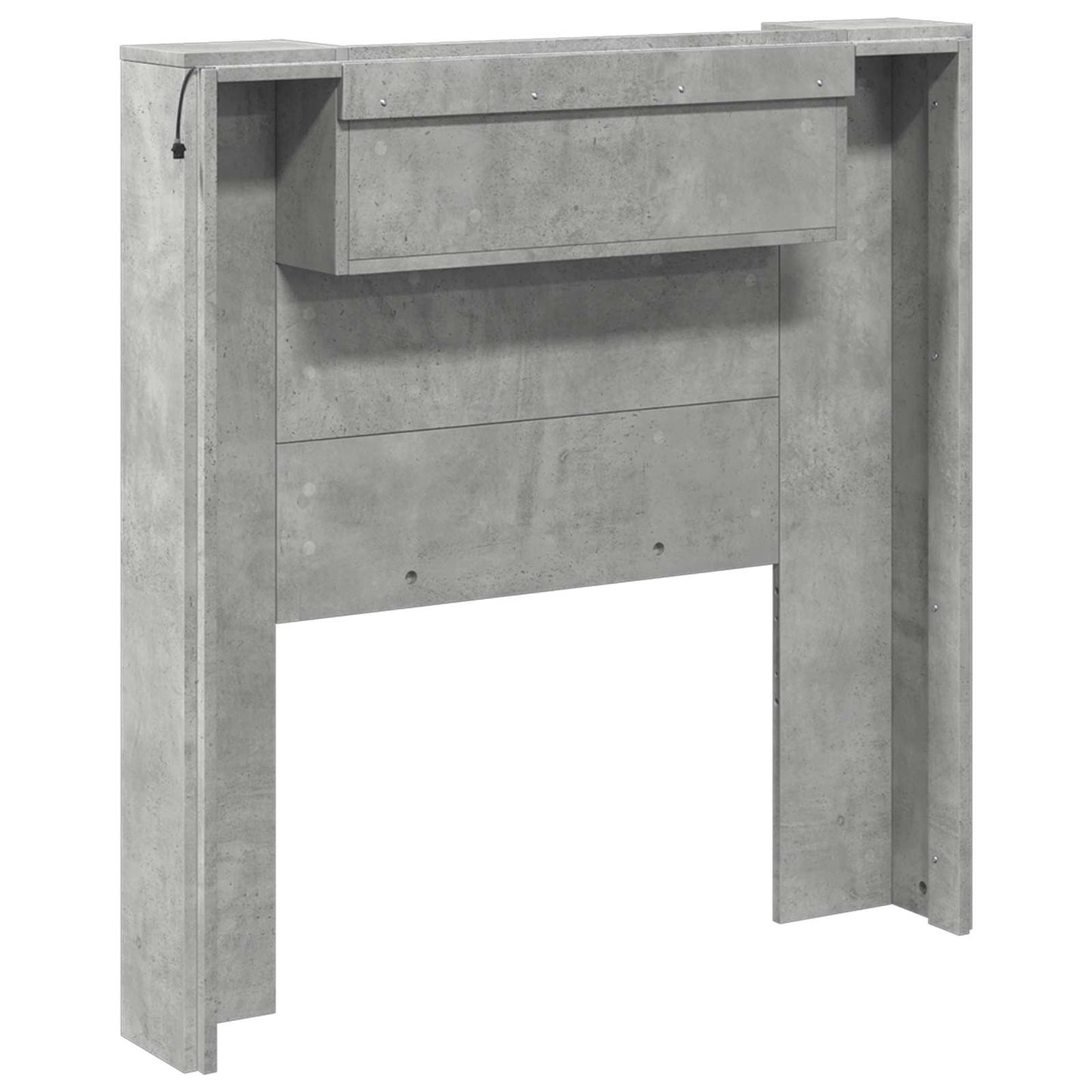 vidaXL Kopfteil Beton Grau 100 x 16,5 x 103,5 cm Holzwerkstoff