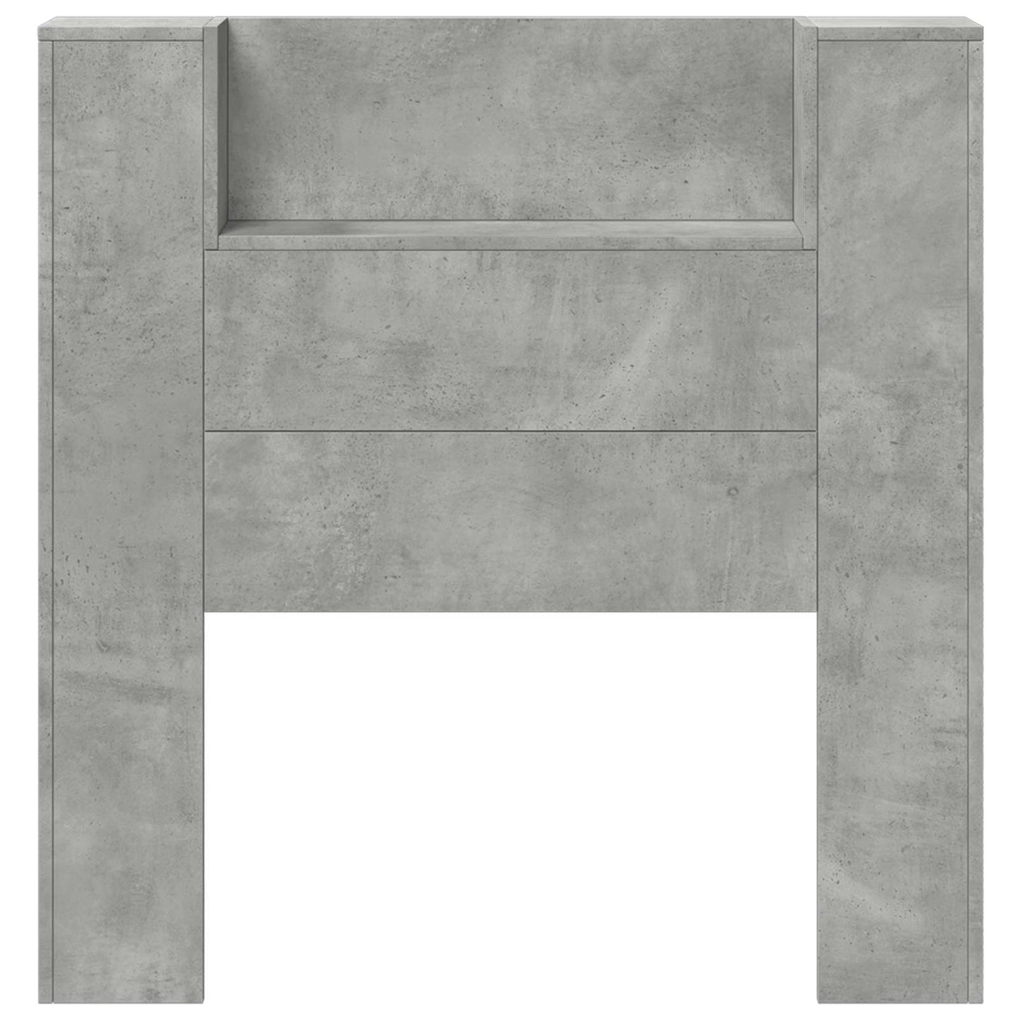 vidaXL Kopfteil Beton Grau 100 x 16,5 x 103,5 cm Holzwerkstoff