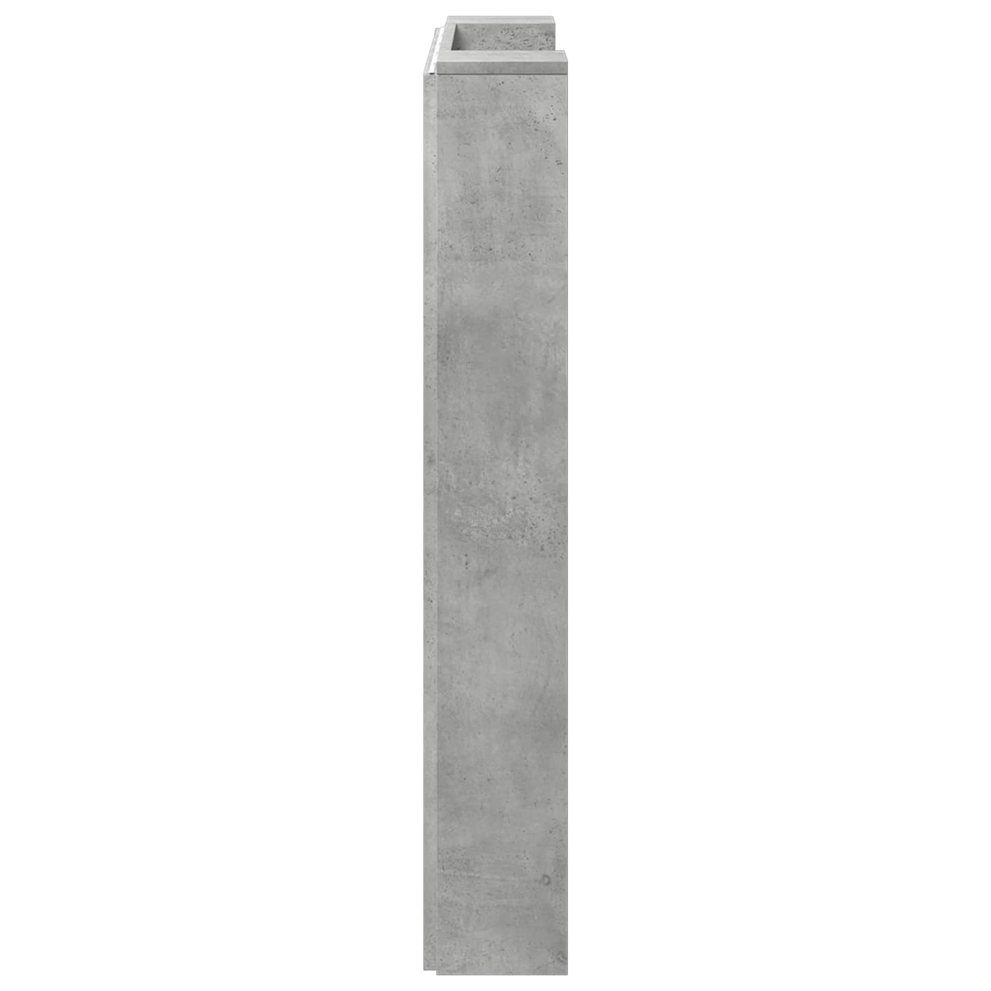 vidaXL Kopfteil Beton Grau 100 x 16,5 x 103,5 cm Holzwerkstoff