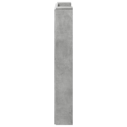 vidaXL Kopfteil Beton Grau 100 x 16,5 x 103,5 cm Holzwerkstoff