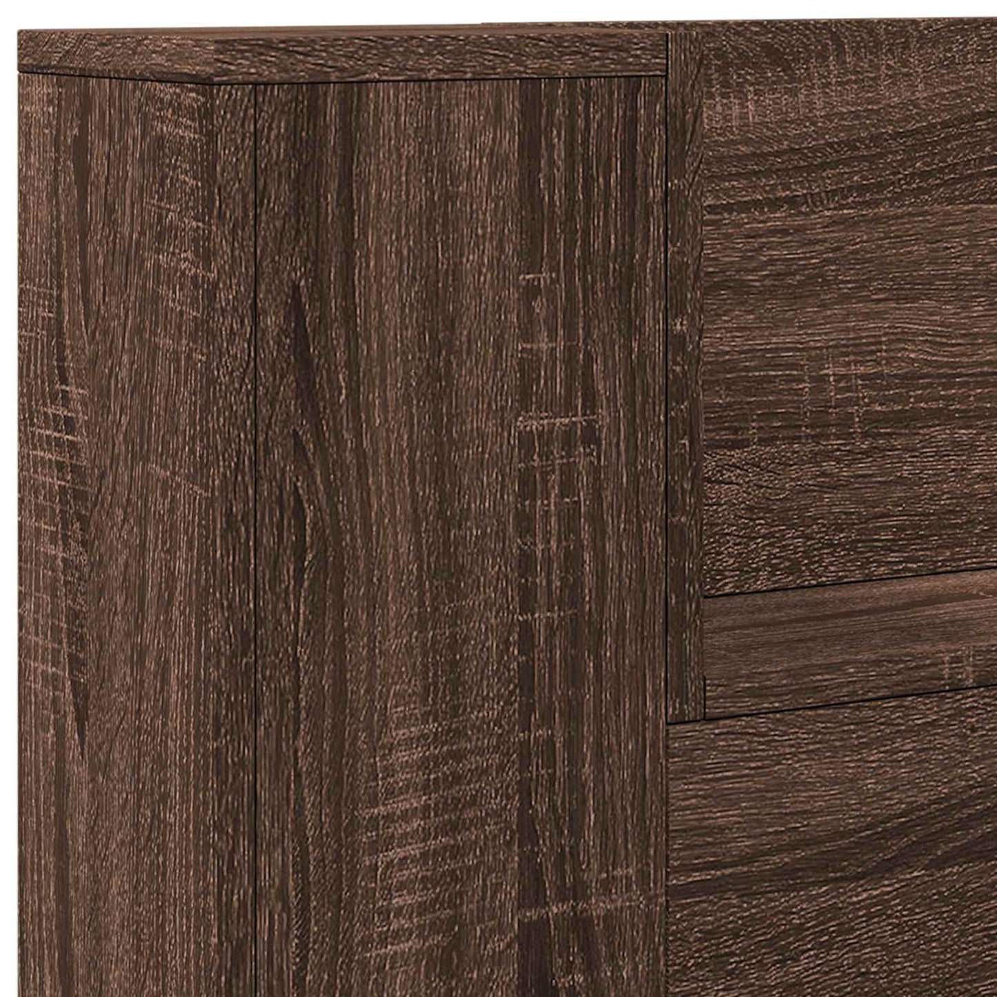 vidaXL Kopfteil Braun Eichen-Optik 120 x 16,5 x 103,5 cm Holzwerkstoff