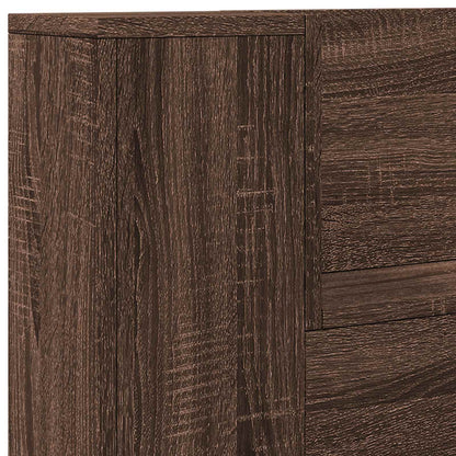 vidaXL Kopfteil Braun Eichen-Optik 120 x 16,5 x 103,5 cm Holzwerkstoff