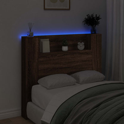 vidaXL Kopfteil Braun Eichen-Optik 120 x 16,5 x 103,5 cm Holzwerkstoff
