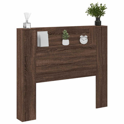 vidaXL Kopfteil Braun Eichen-Optik 120 x 16,5 x 103,5 cm Holzwerkstoff