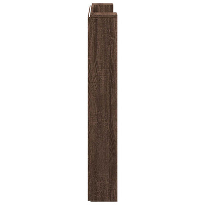 vidaXL Kopfteil Braun Eichen-Optik 120 x 16,5 x 103,5 cm Holzwerkstoff