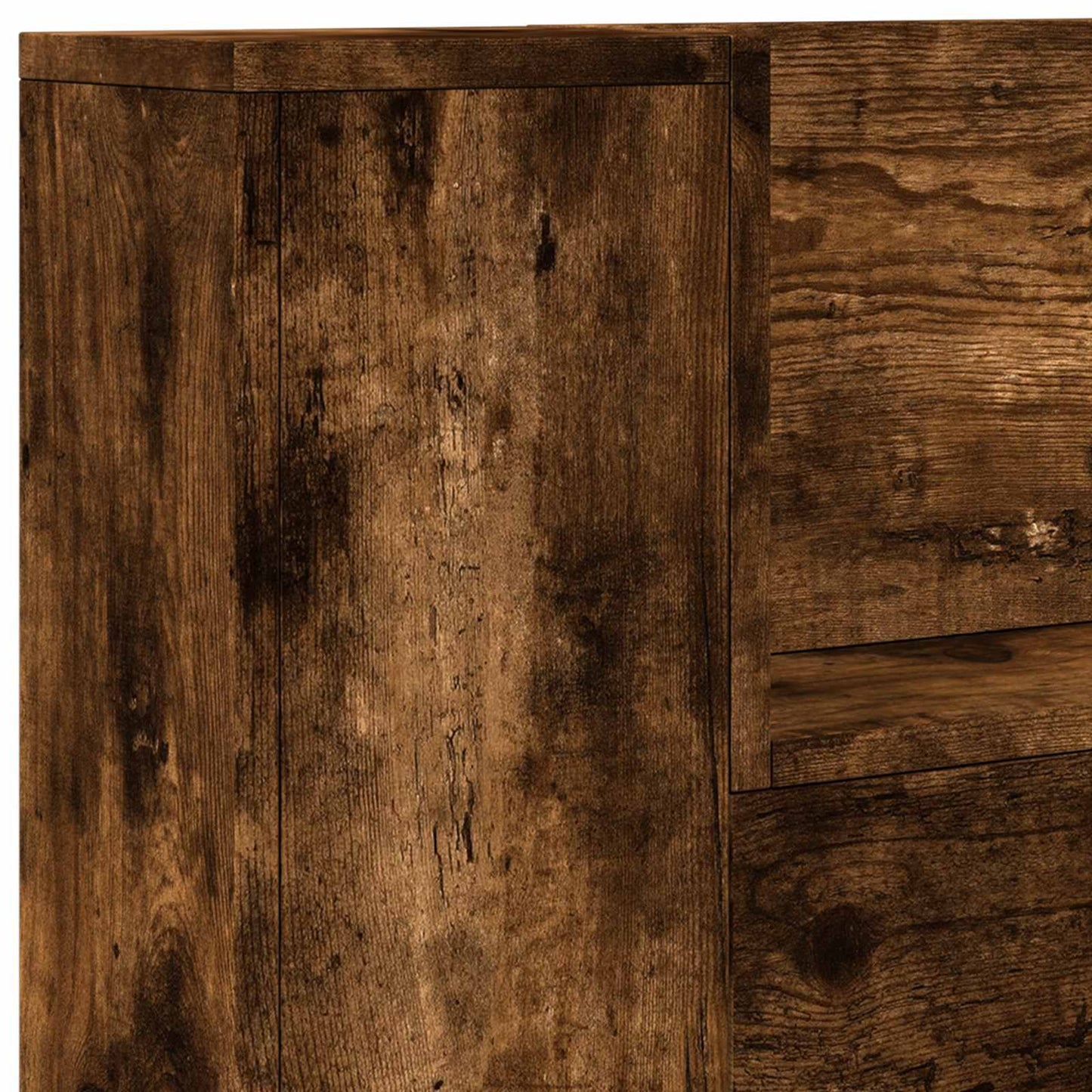 vidaXL Kopfteil Geräucherte Eiche 120 x 16,5 x 103,5 cm Holzwerkstoff