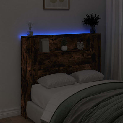 vidaXL Kopfteil Geräucherte Eiche 120 x 16,5 x 103,5 cm Holzwerkstoff