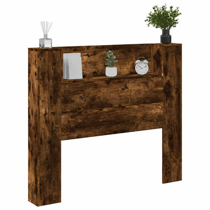 vidaXL Kopfteil Geräucherte Eiche 120 x 16,5 x 103,5 cm Holzwerkstoff