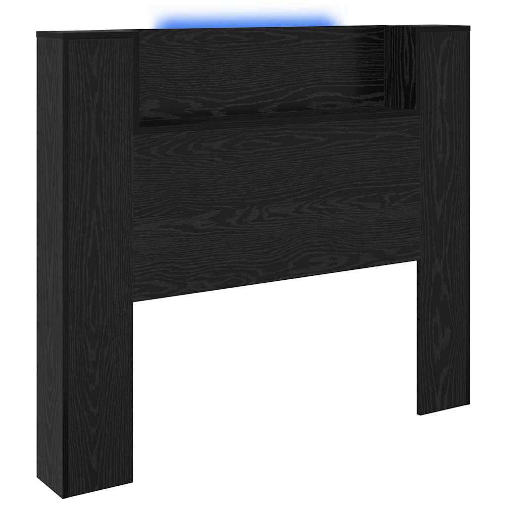 vidaXL Kopfteil Schwarz Eichen-Optik 120 x 15 x 103,5 cm Holzwerkstoff