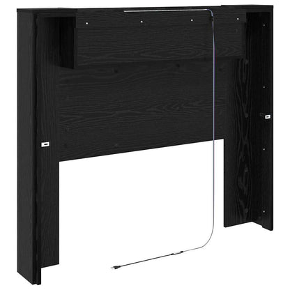 vidaXL Kopfteil Schwarz Eichen-Optik 120 x 15 x 103,5 cm Holzwerkstoff