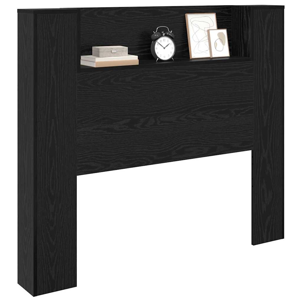 vidaXL Kopfteil Schwarz Eichen-Optik 120 x 15 x 103,5 cm Holzwerkstoff