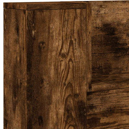 vidaXL Kopfteil Geräucherte Eiche 140 x 16,5 x 103,5 cm Holzwerkstoff