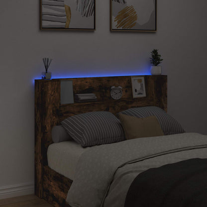 vidaXL Kopfteil Geräucherte Eiche 140 x 16,5 x 103,5 cm Holzwerkstoff