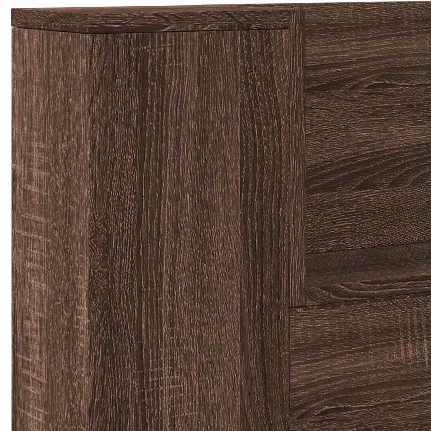 vidaXL Kopfteil Braun Eichen-Optik 140 x 16,5 x 103,5 cm Holzwerkstoff