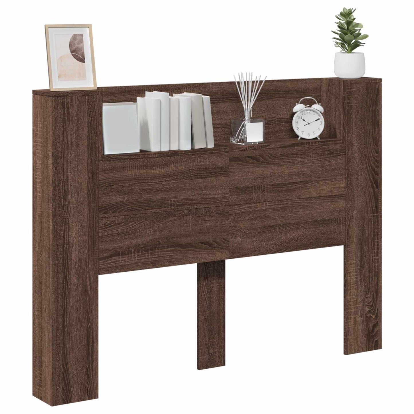 vidaXL Kopfteil Braun Eichen-Optik 140 x 16,5 x 103,5 cm Holzwerkstoff