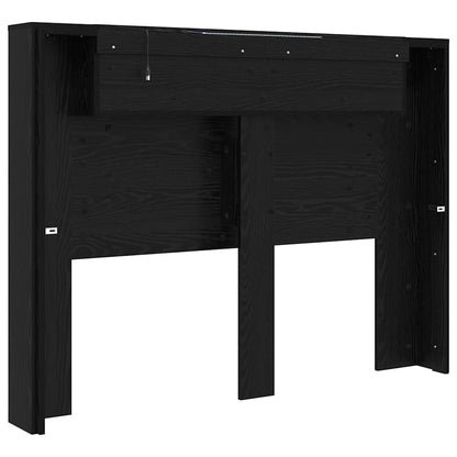 vidaXL Kopfteil Schwarz Eichen-Optik 140 x 17 x 104,5 cm Holzwerkstoff