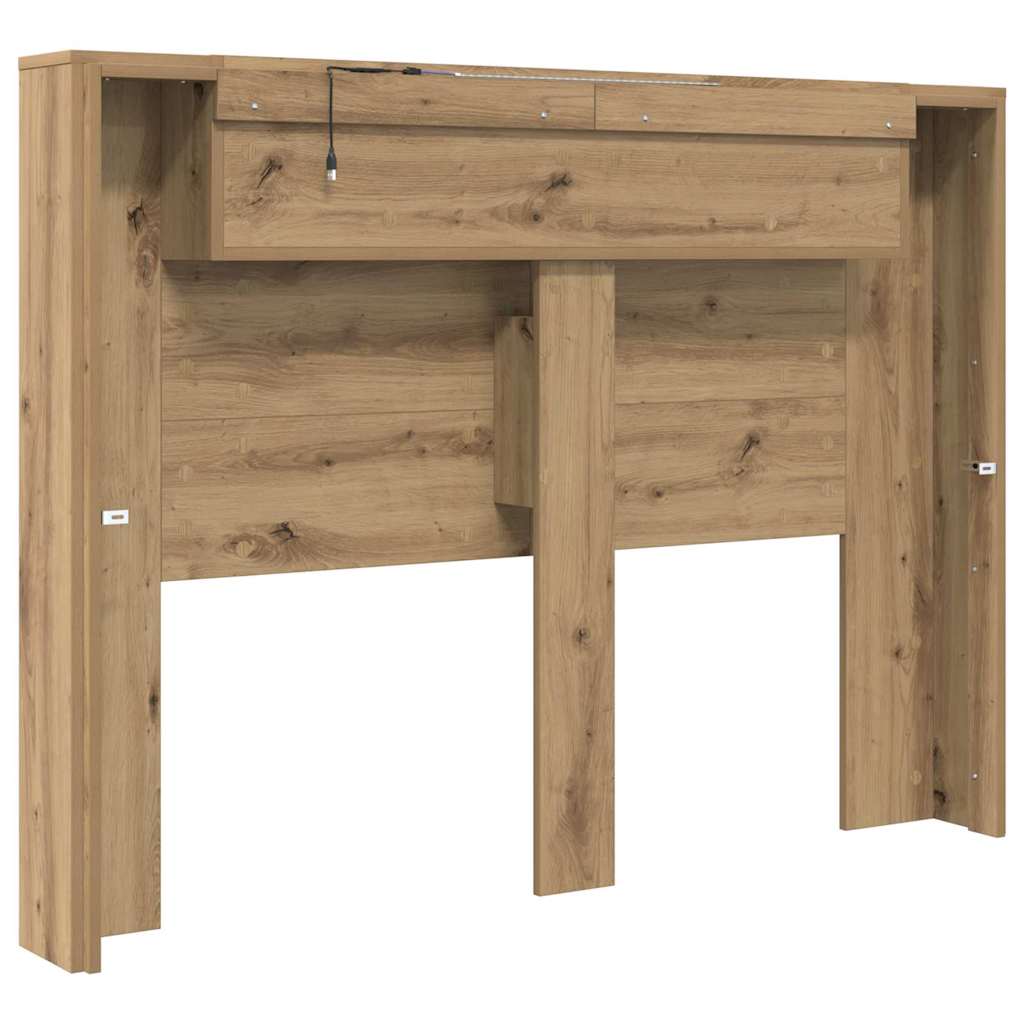 vidaXL Kopfteil Artisan-Eiche 140 x 17 x 104,5 cm Holzwerkstoff