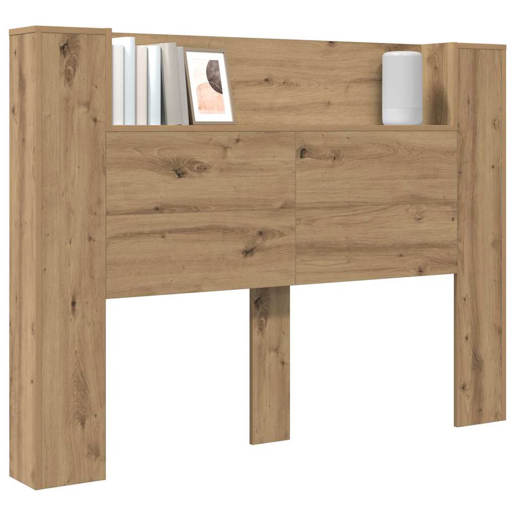 vidaXL Kopfteil Artisan-Eiche 140 x 17 x 104,5 cm Holzwerkstoff