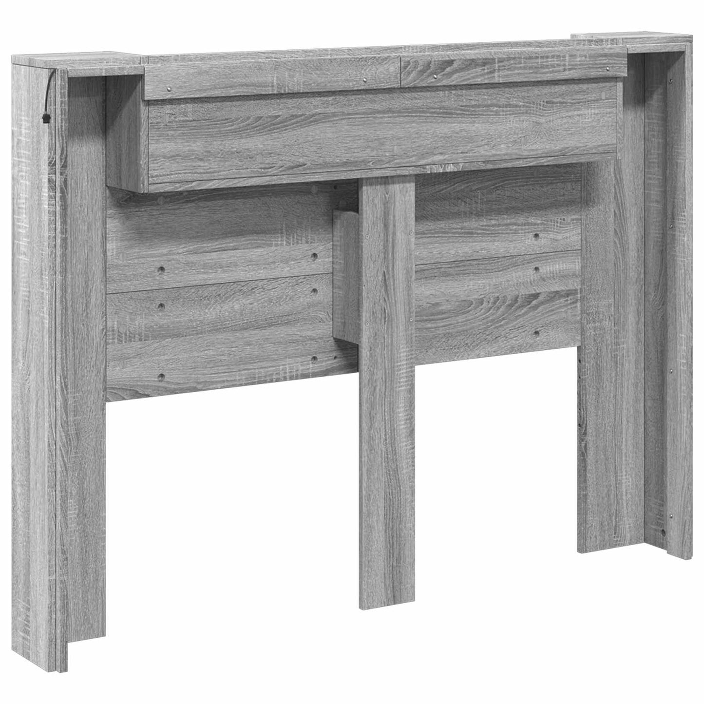 vidaXL Kopfteil Graues Sonoma 140 x 16,5 x 103,5 cm Holzwerkstoff