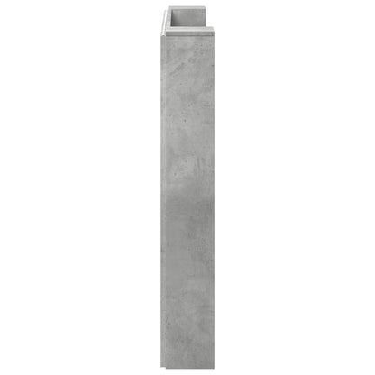 vidaXL Kopfteil Beton Grau 140 x 16,5 x 103,5 cm Holzwerkstoff